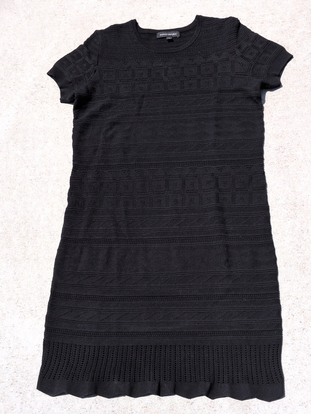 Black Crochet Women's Dress.